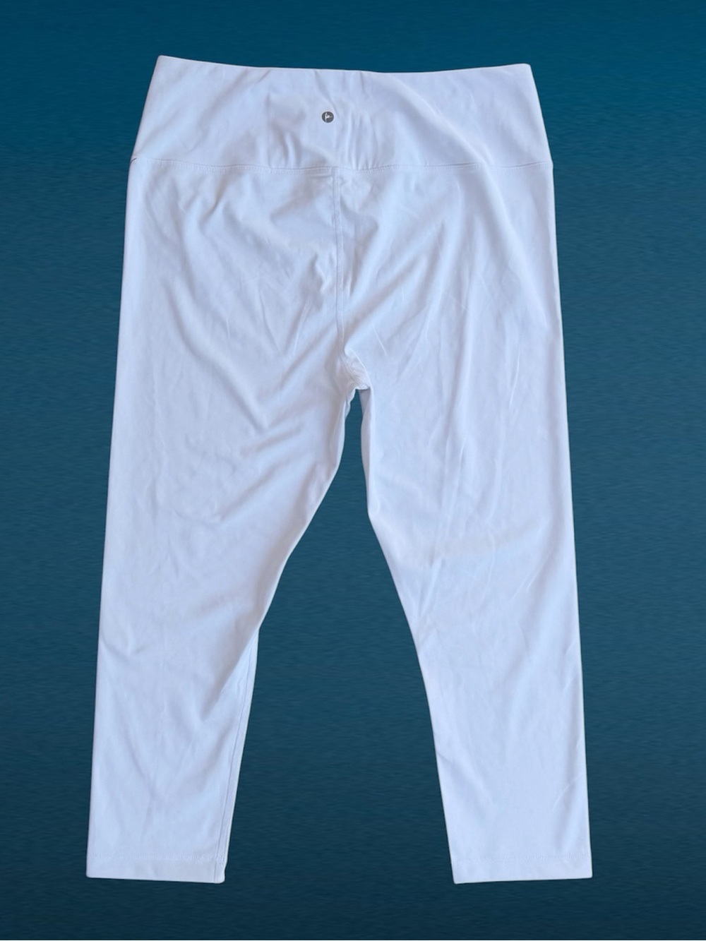 90 Degree White Wonderlink High-Rise Crossover Waistband Capri Leggings XXL - Picture 2 of 6